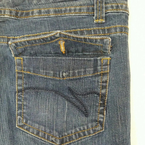 Gloria Vanderbilt Denim Jeans Straight Women Size 8 Average Flap Pockets FLAW - Picture 5 of 8